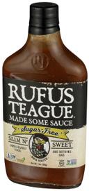 Rufus Teague Slim N Sweet BBQ Sauce, 13 Ounce -- 6 per case