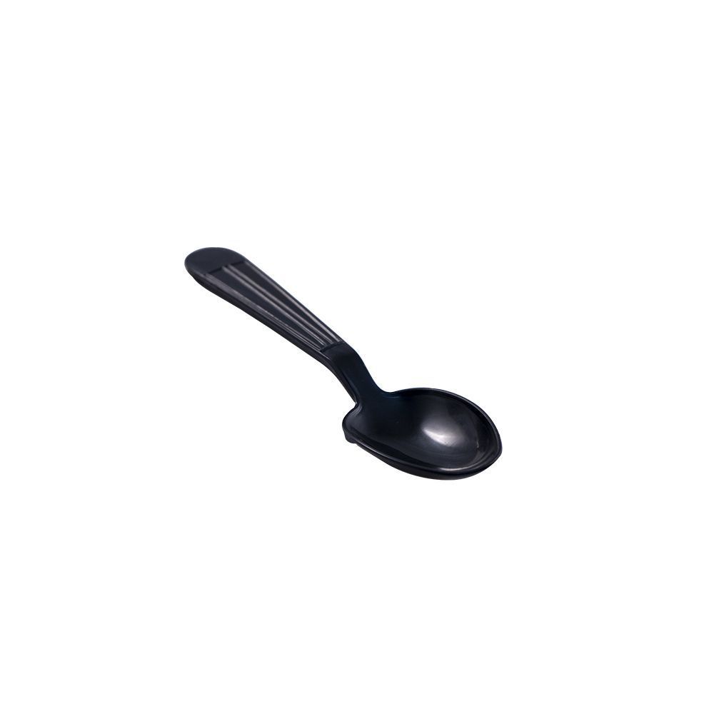 Empress Heavy Weight Polypropylene Black Teaspoon -- 1000 per case.