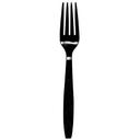 Empress Heavy Weight Polypropylene Individually Wrapped Black Fork -- 1000 per case.