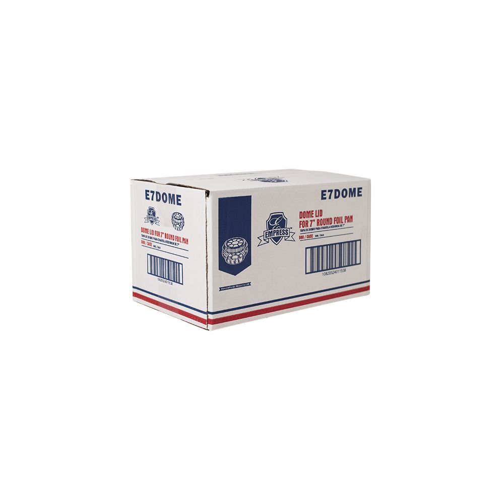 Empress Dome Lid for 7 inch Round Foil Pan, 7.09 x 7.09 x .39 inch -- 500 per case.