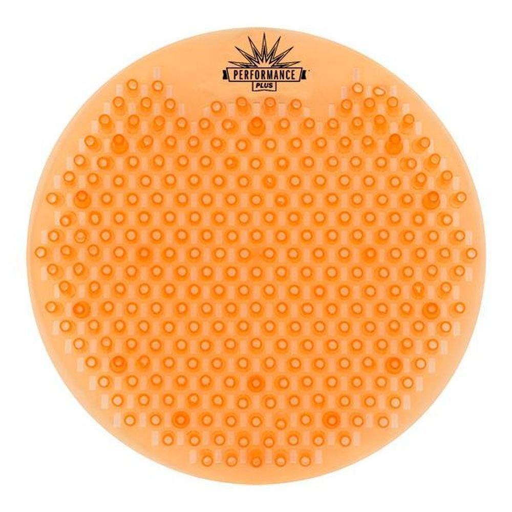 Performance Plus Round Citrus Grove Scent Splash Free Orange Urinal Screen -- 10 Per Case