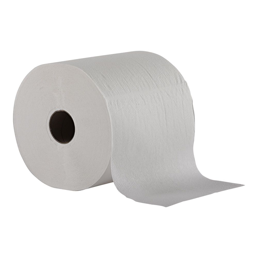 Empress Elite White 1-Ply TAD Premium Hardwound Towel Roll, 8 inch x 600 feet -- 6 rolls per case.