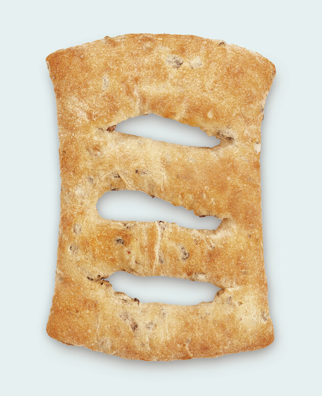 Boulart Olives Fougasse with Bags, 12 Ounce -- 16 per case.