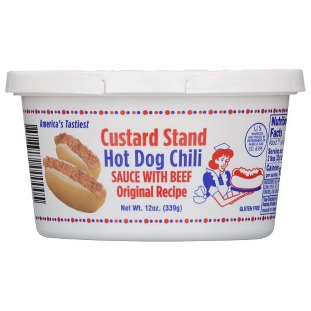 Custard Stand All Beef Hot Dog Chili Sauce, 12 Ounce -- 6 per case