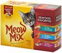 Meow Mix Seafood for Cat - 12 Cup Variety Pack, 2.75 Ounce Cup -- 4 per case