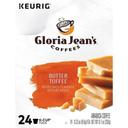 Gloria Jean's Butter Toffee K Cup Coffee Pod, 24 count -- 4 per case