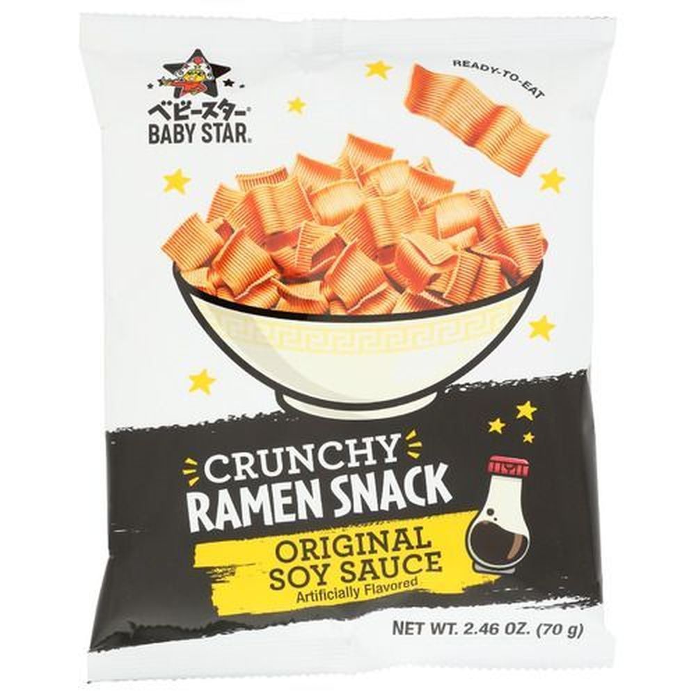 Baby Star Original Soy Sauce Crunchy Ramen Snack, 2.46 Ounce -- 6 Per Case