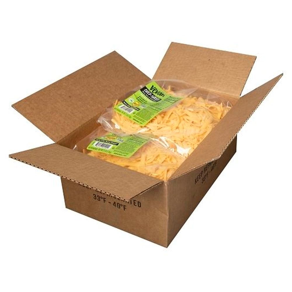 Vevan Farmstyle Cheddar Shred, 2.5 Pound -- 4 Per Case