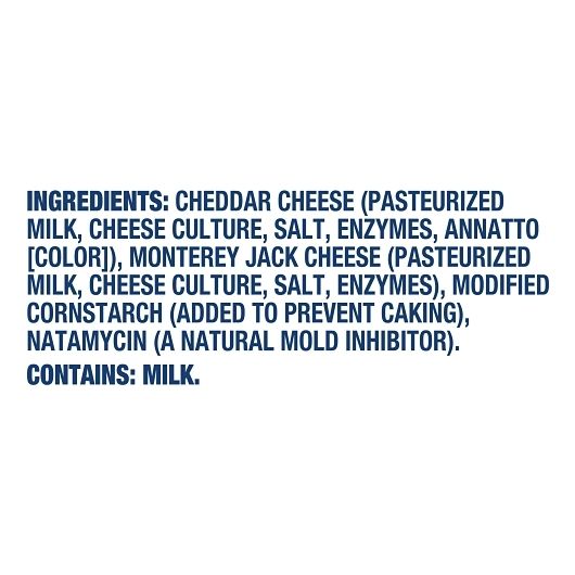 Kraft Mexican Style Finely Shredded Cheddar Monterey Jack Cheese, 8 Ounce -- 12 per case