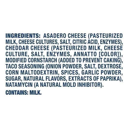 Kraft Shredded Cheddar And Asadero Cheese, 8 Ounce -- 12 Per Case
