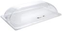 Winco Polycarbonate Full Size Flip Opening Dome Cover Only, 21.5 x 13.75 inch -- 12 per case