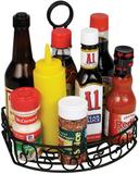 Winco Black Wire Flat Back Condiment Caddy, 8 1/4 x 6 1/4 x 9 inch -- 12 per case