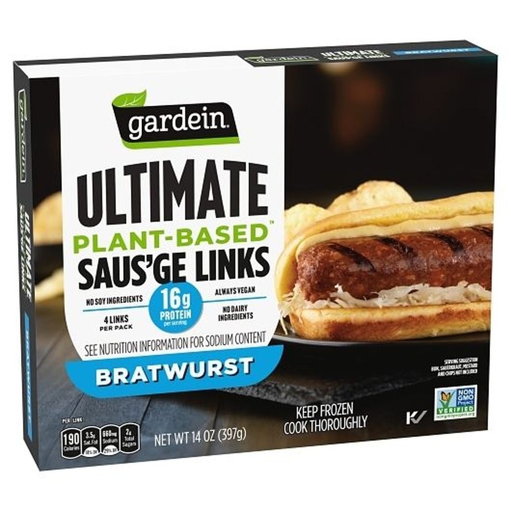 Gardein Ultimate Original Bratwurst Dinner Sausage, 14 Ounce -- 6 Per Case