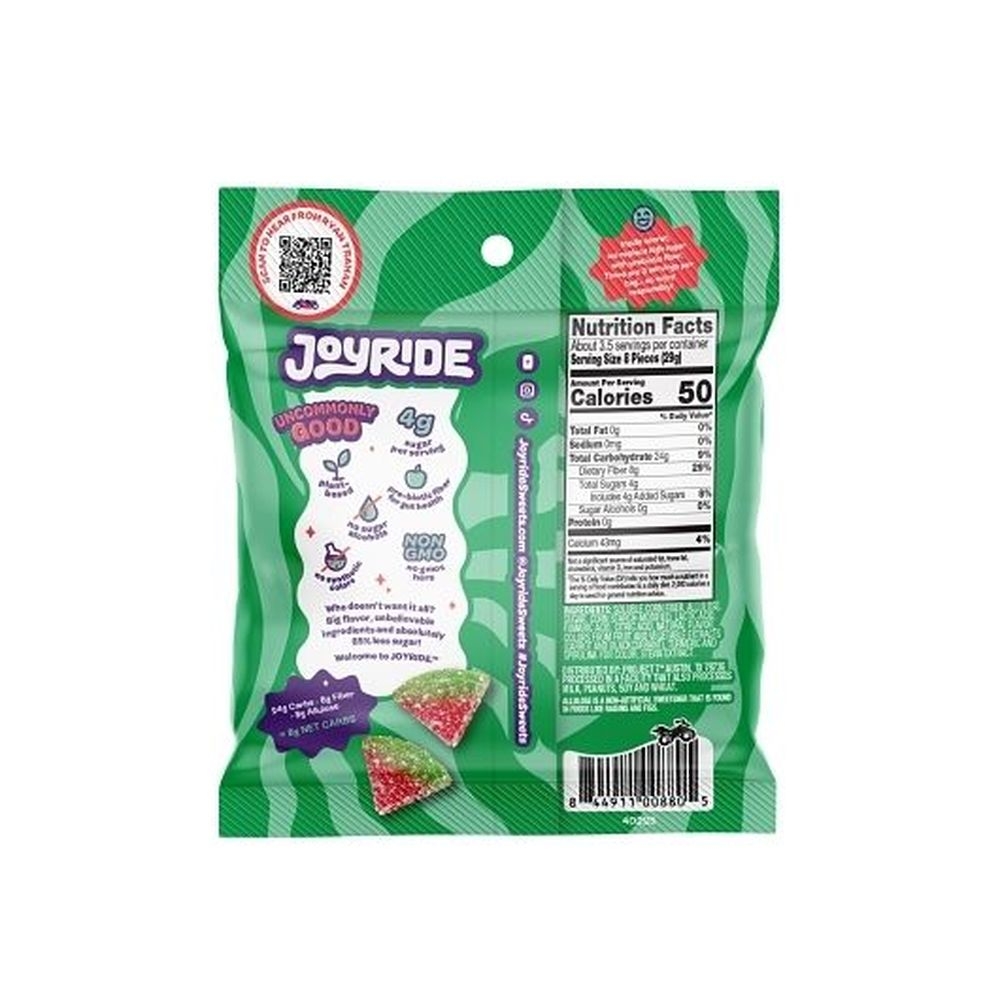 Joyride Low Sugar Sour Watermelon Wedges, 3.5 Ounce -- 10 per case
