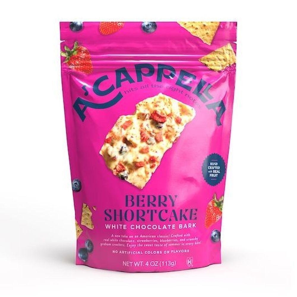 Made In Nature Acappella Berry Shortcake White Chocolate Bark, 3.4 Ounce -- 6 per case