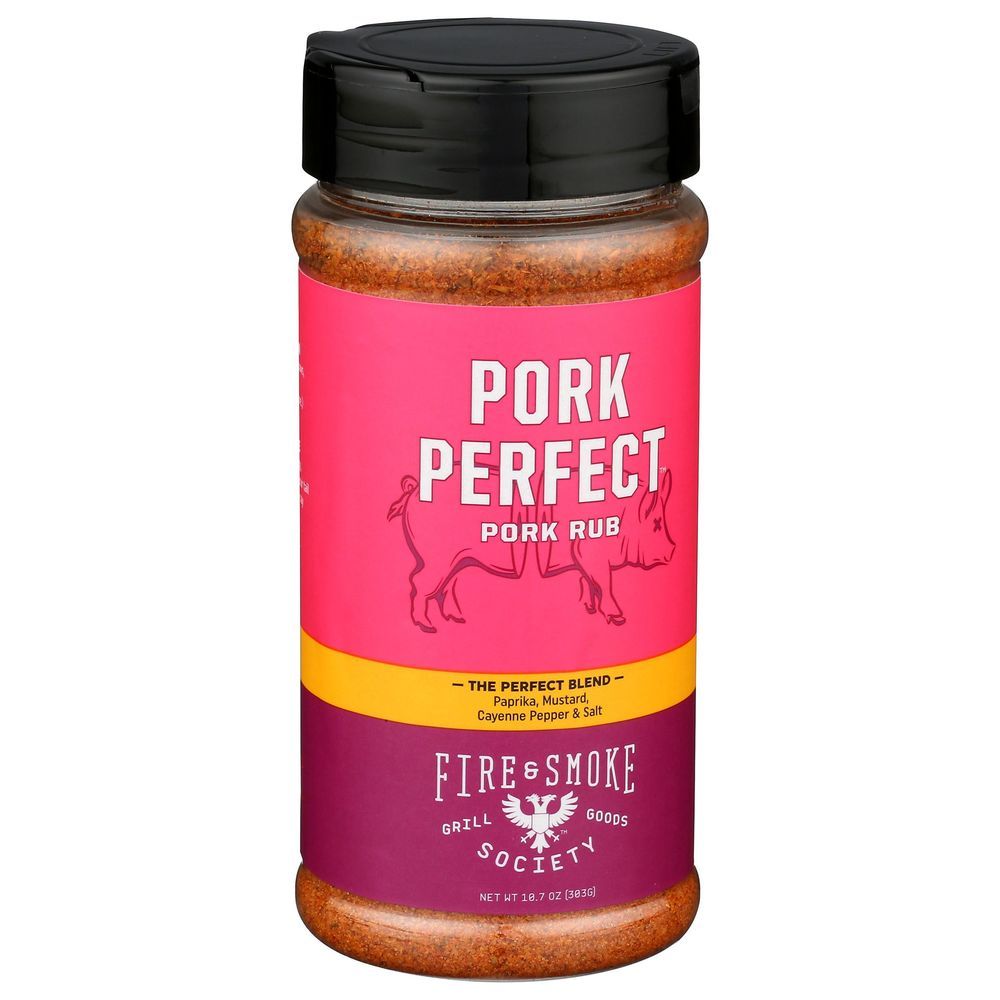 Fire And Smoke Society Perfect Pork Rub, 10.7 Ounce -- 6 Per Case