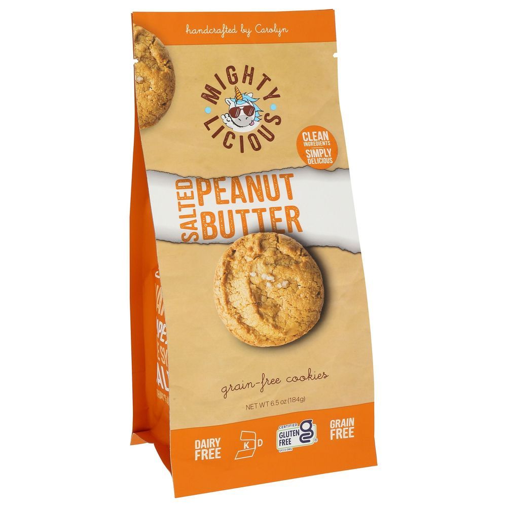 Mightylicious Salted Peanut Butter Cookie, 6.5 Ounce -- 6 Per Case