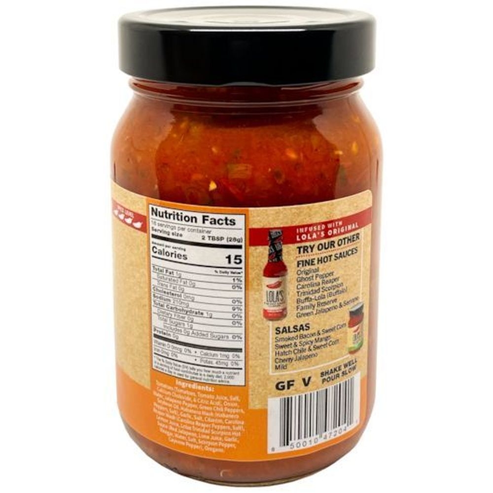Lolas Sweet Roasted Reaper Fine Salsa, 16 Fluid Ounce -- 6 per case