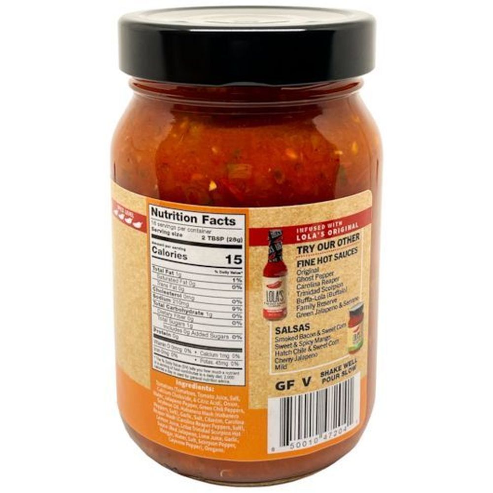 Lola's Sweet Roasted Reaper Fine Salsa, 16 Fluid Ounce -- 6 Per Case
