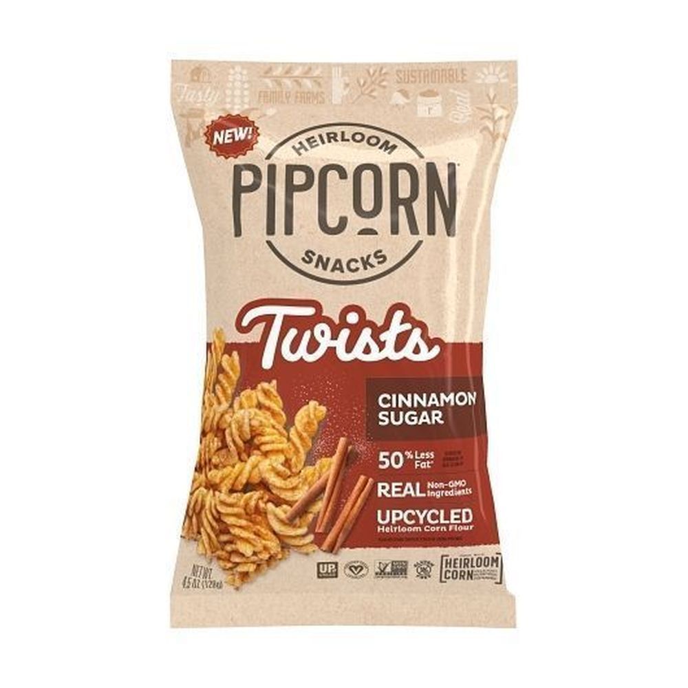 Pipsnacks Cinnamon Sugar Twists, 4.5 Ounce -- 12 Per Case