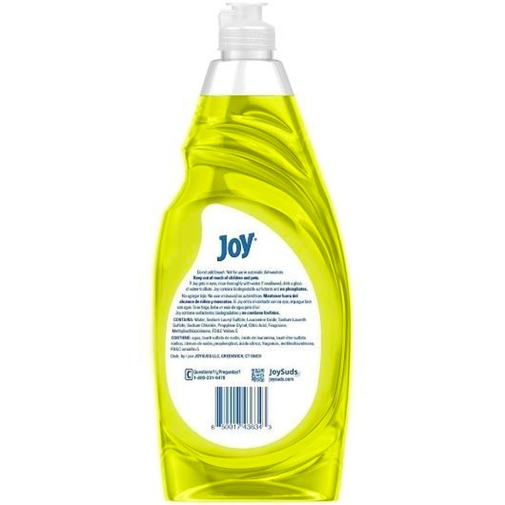 Joy Original Lemon Scent Non Ultra Dishwashing Liquid, 11 Fluid Ounce -- 12 Per Case