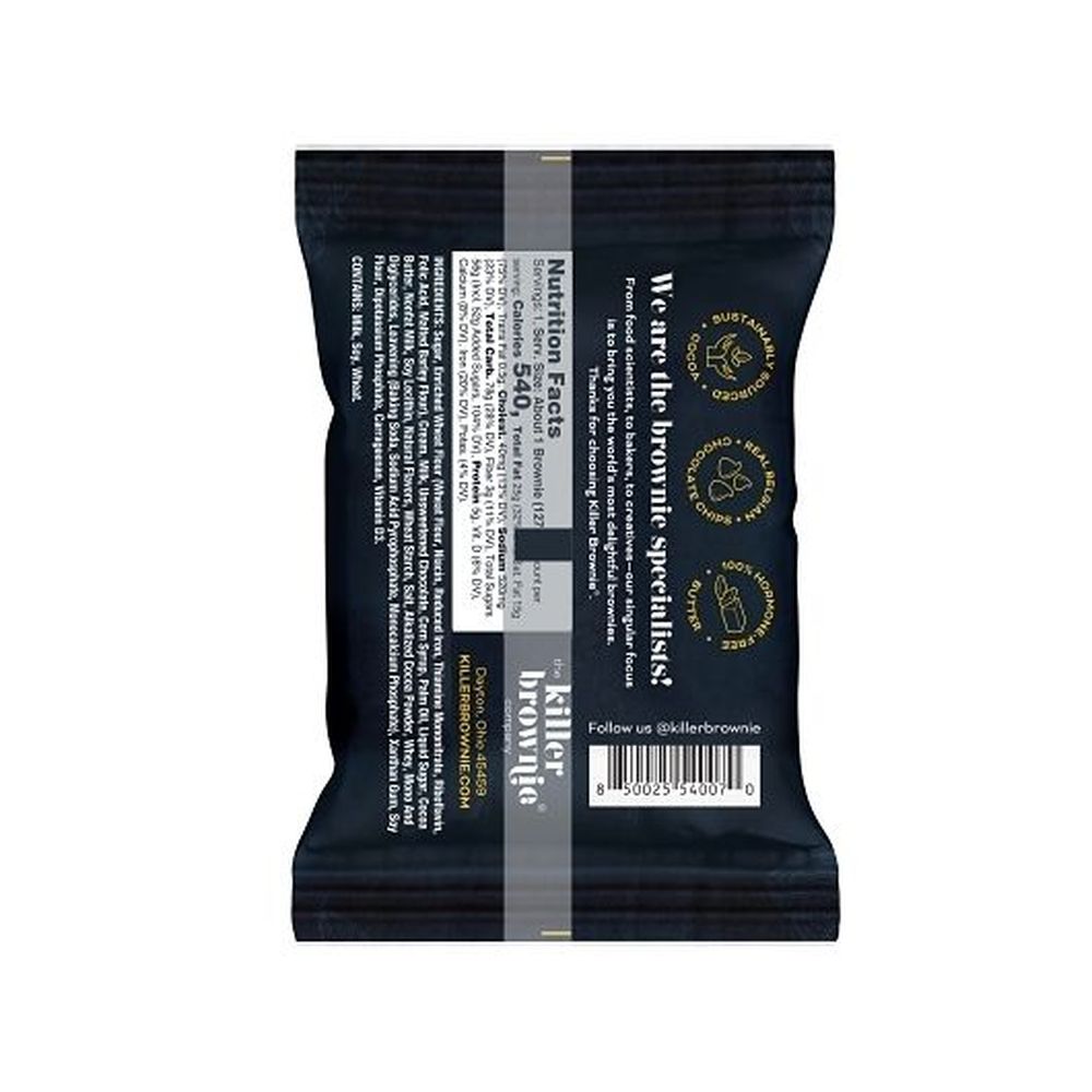 Killer Brownie Individually Wrapped Triple Chocolate Brownie, 4.5 Ounce -- 36 per case