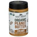 Just About Foods Organic Creamy Peanut Butter, 16 Ounce -- 6 per case