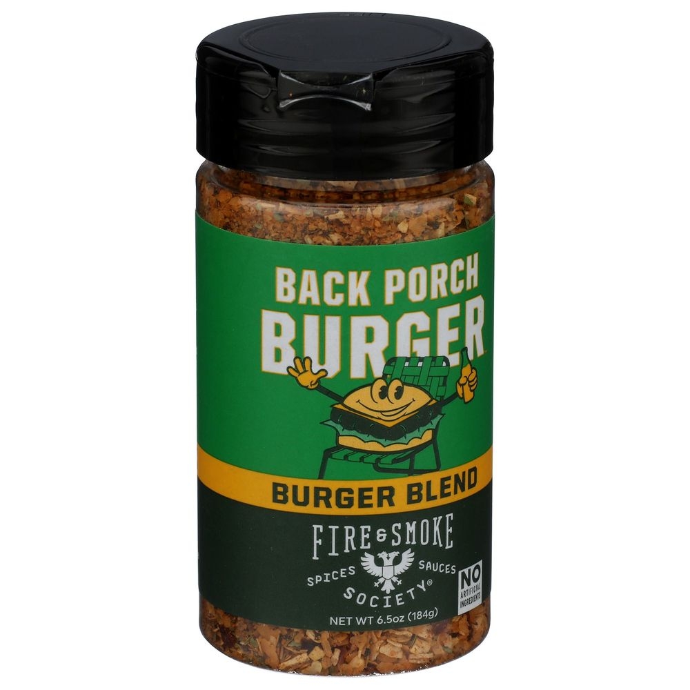 Fire And Smoke Society Back Porch Burger Blend, 6.5 Ounce -- 6 Per Case