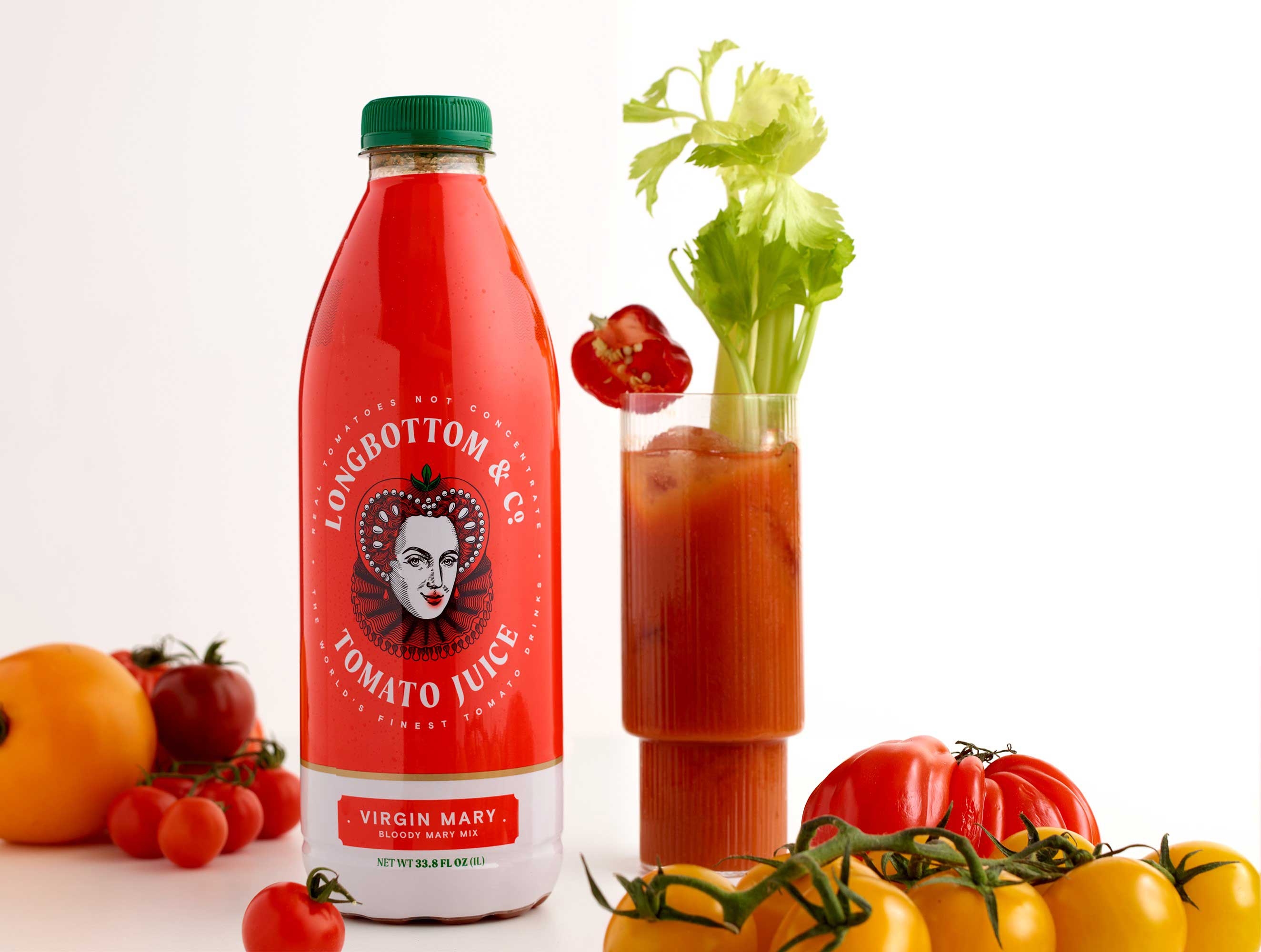 Longbottom and Co. Virgin Bloody Mary Mix (Plastic Bottle), 1 Liter -- 6 per case