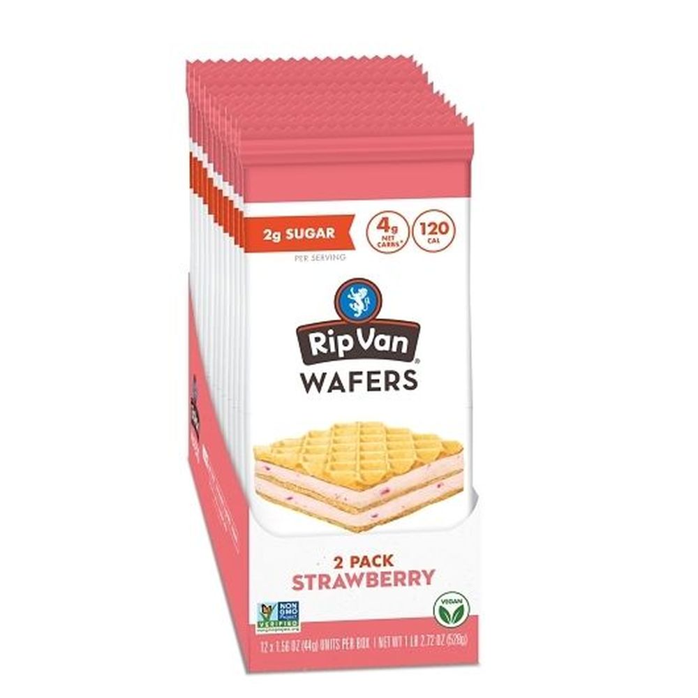 Rip Van Strawberry Wafer Cookies, 1.56 Ounce - 48 per case
