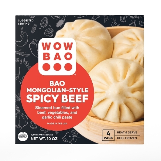 Wow Bao Mongolian Style Beef Bao, 10 Ounce -- 8 per case