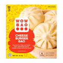 Wow Bao 10 Ounce Cheese Burger Bao, 4 count -- 8 per case.