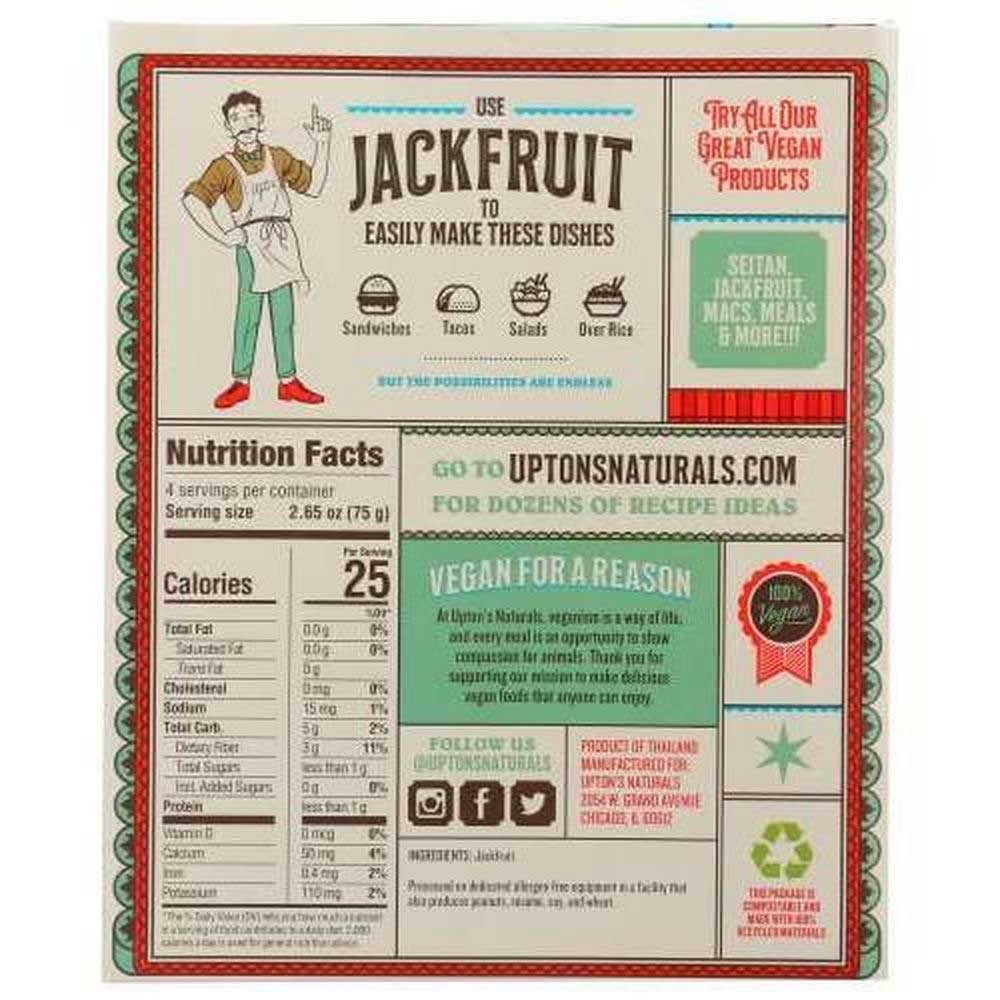 Uptons Naturals Original Jackfruit, 10.6 Ounce -- 10 per case.