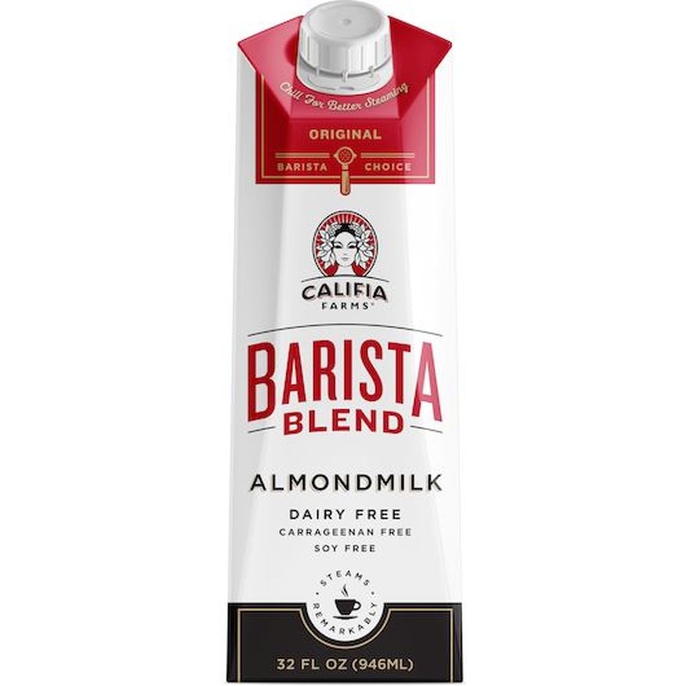 Califia Farms Original Almond Barista Blend Almond Milk, 32 Fluid Ounce -- 12 per case