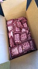 Love Corn Mini Smoked Barbeque Crunchy Corn Snack, 0.7 Ounce Bag -- 100 per case