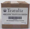 Teatulia Organic Unwrapped Premium Pyramid Green Tea -- 50 per case