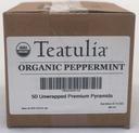 Teatulia Organic Peppermint Unwrapped Premium Tea -- 50 per case