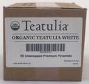 Teatulia Organic Unwrapped Premium White Tea -- 50 per case