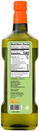 Betterbody Foods Refined Avocado Oil, 33.8 Fluid Ounce -- 4 per case