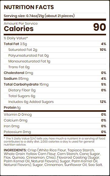 Drizzilicious Mini Rice Crisp Cinnamon Swirl Bites, 4 Ounce -- 6 Per Case