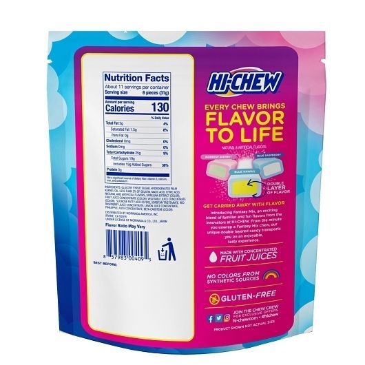 Hi-Chew Fantasy Mix Candy, 11.65 Ounce Stand Up Pouch -- 4 per case