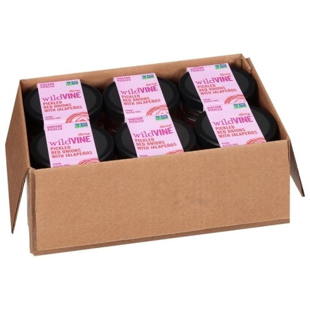 Wildvine Pickled Red Onion with Jalapenos, 20 Ounce - 6 per case