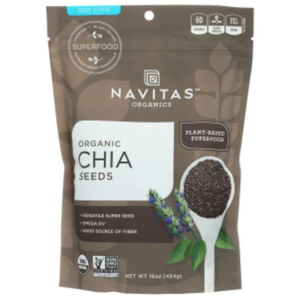 Navitas Organics Chia Seeds, 16 Ounce -- 6 per case