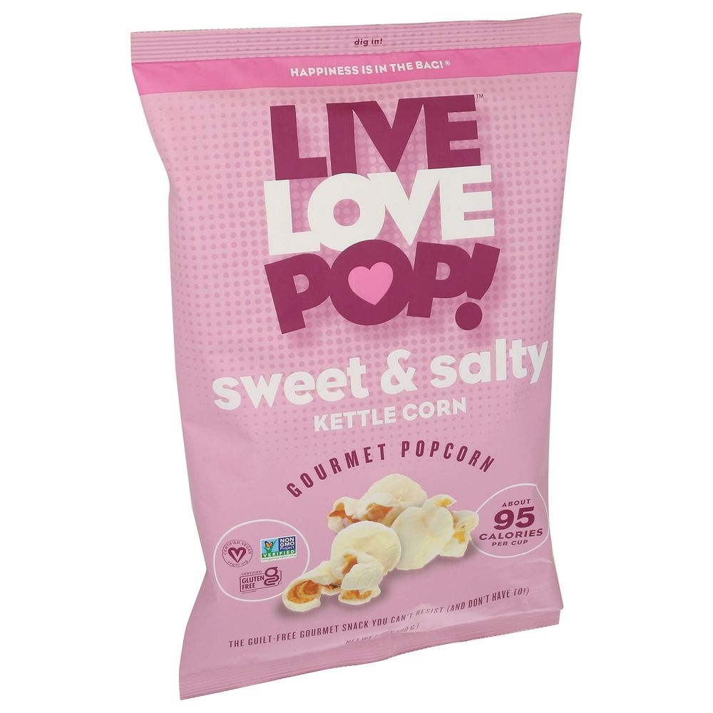 Live Love Pop Sweet and Salty Kettle Corn Gourmet Popcorn, 7 Ounce -- 12 per case