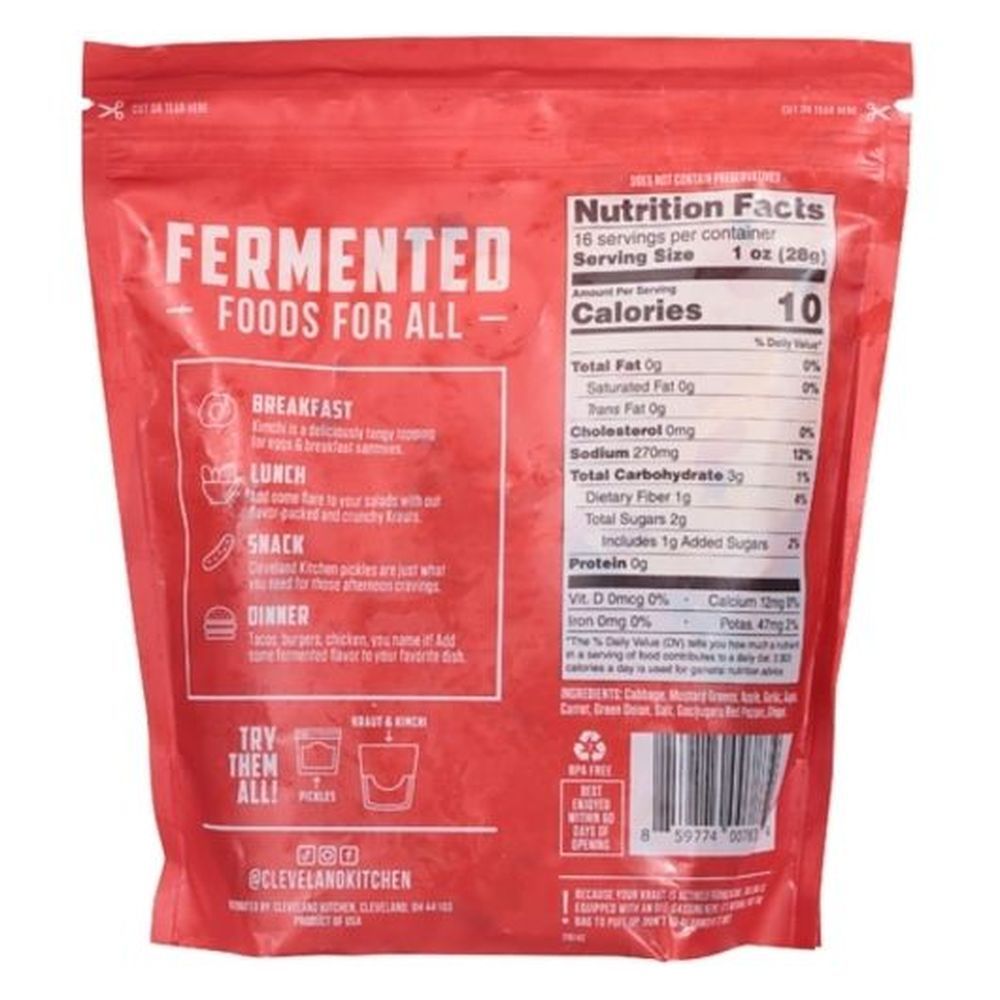 Cleveland Kitchen Fresh Spicy Kimchi, 16 Ounce -- 6 Per Case