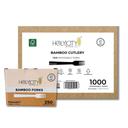 Holy City Straw Company Bamboo Fork, 6.7 inch -- 1000 per case