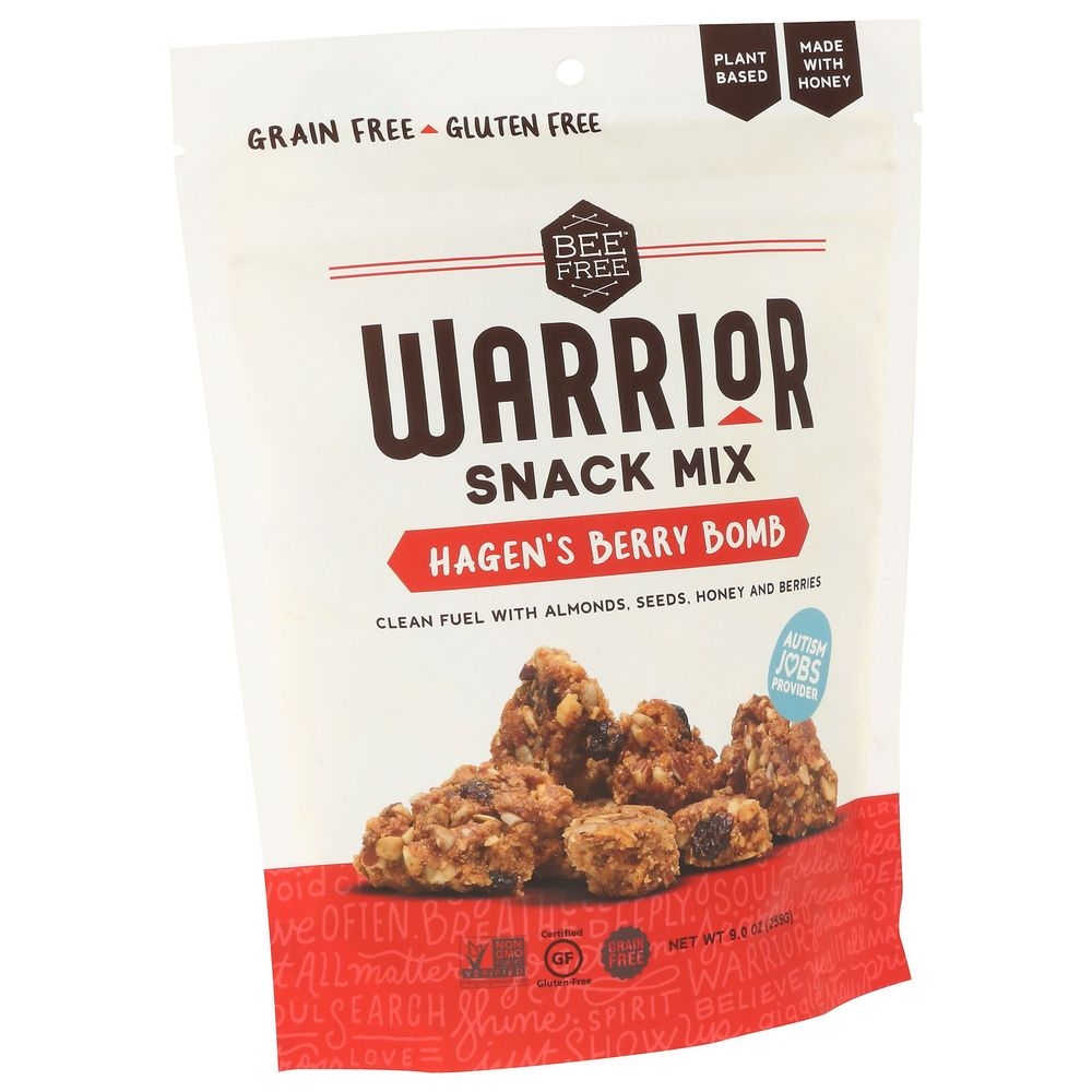 BeeFree Hagens Berry Bomb Warrior Snack Mix, 9 Ounce -- 6 per case