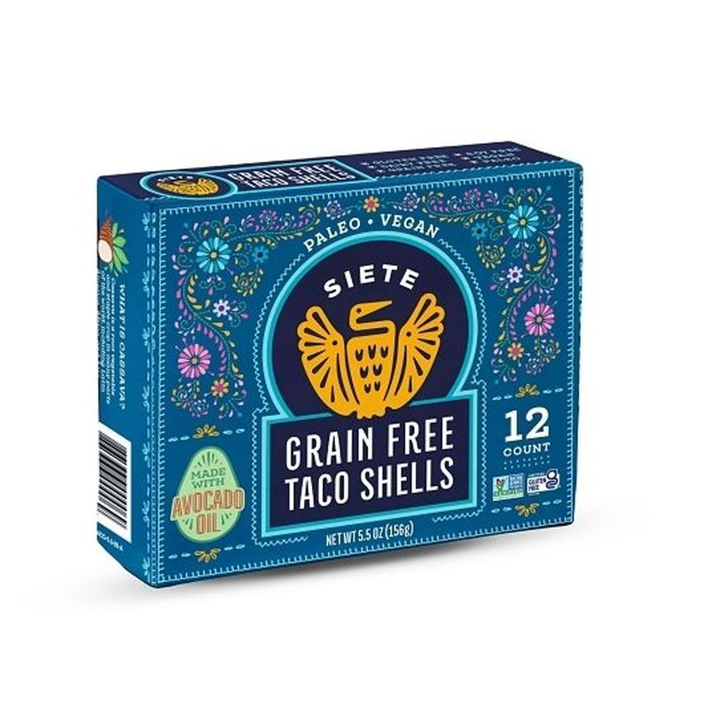 Siete Grain Free Taco Shells, 5.5 Ounce -- 12 Per Case