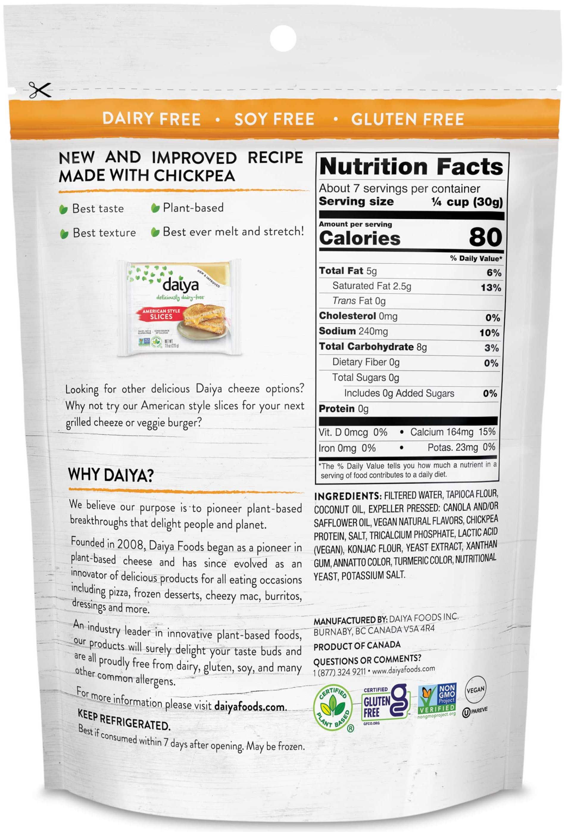 Daiya Cheddar Cutting Board Cheese Shred, 7.1 Ounce -- 12 Per Case