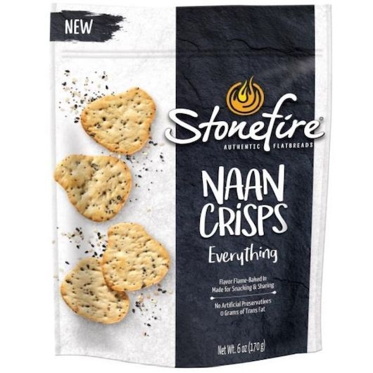 Stonefire Everything Naan Crisps, 6 Ounce -- 12 per case